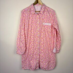 Victoria's Secret Pink Floral Sleepshirt Nightgown Cottagecore Country